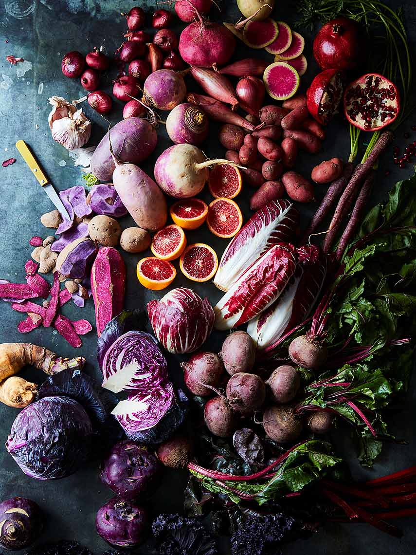 purple vegetable harvest bounty
