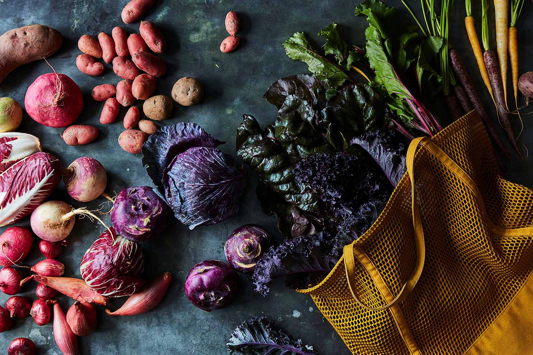 purple vegetable harvest bounty