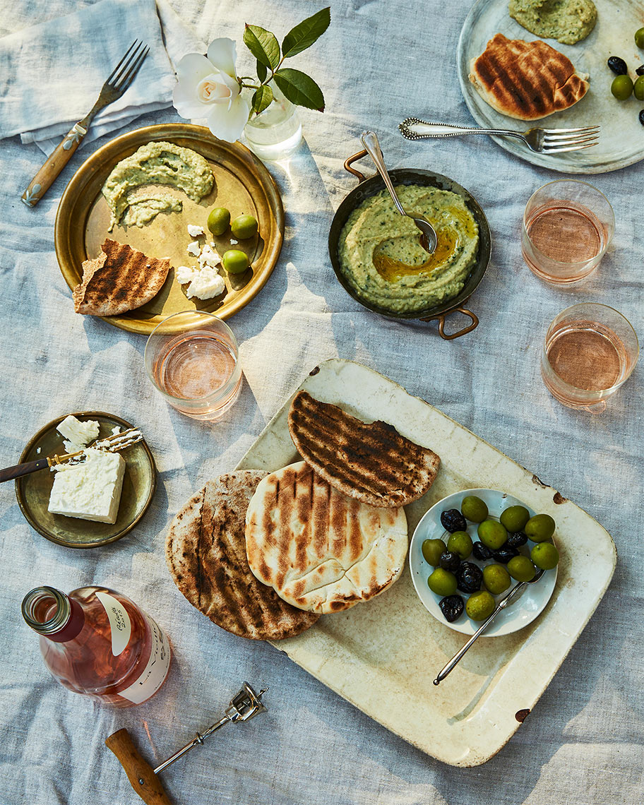 smoky-eggplant-dip-grilled-pita-plated-4321_james-ransom
